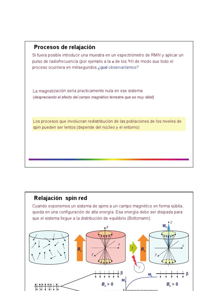 Relajación de Spin en RMN | PDF | Resonancia magnética nuclear ...