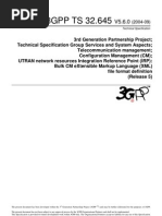 3GPP TS 32.645: Technical Specification