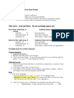 Essay Feedback Exchange Process