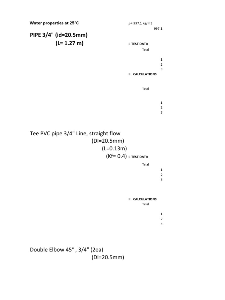Friction Loss On Piping System | PDF | Technology & Engineering