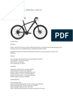 Bicicleta - Trek 3900 Disc (2012)
