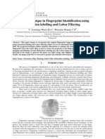 A Novel Technique in Fingerprint Identification Using Relaxation Labelling and Gabor Filtering