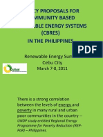 Policy Proposals for Community-Based Renewable Energy Systems (CBRES