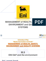 Management of Health, Safety, Environment and Quality Systems