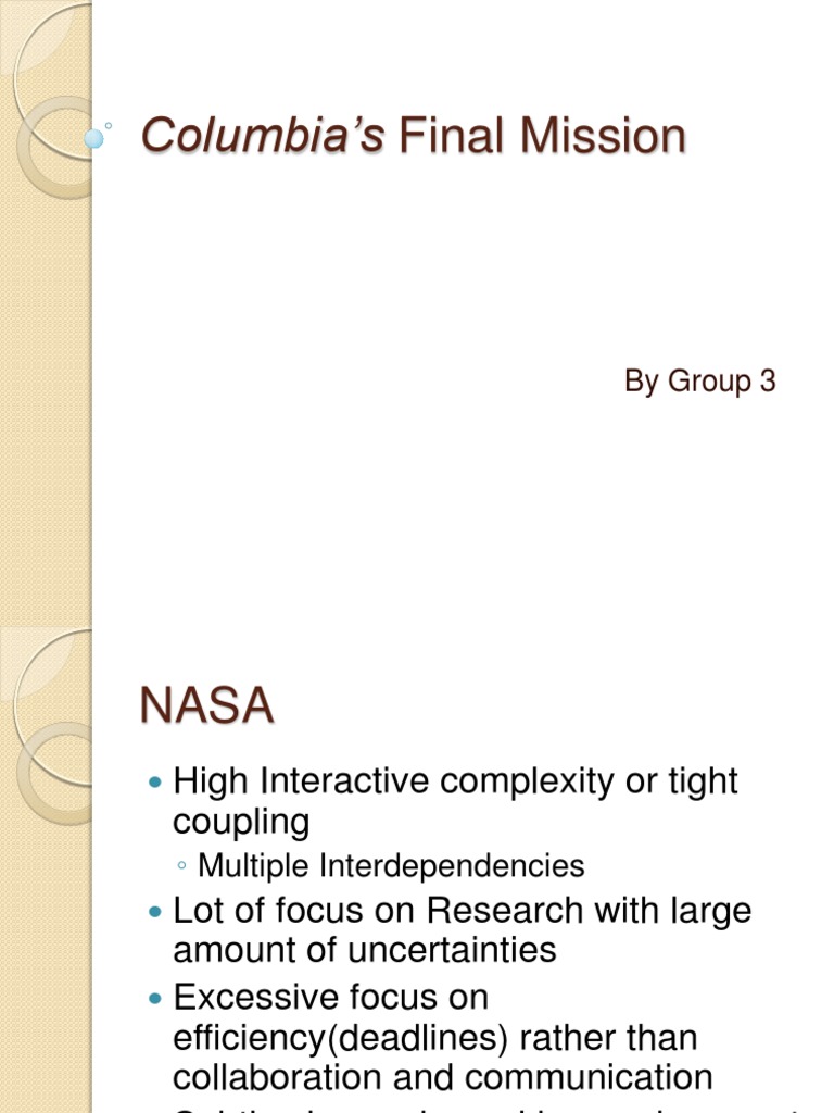 Columbia Disaster: Causes and Solutions | PDF | Space Shuttle Columbia ...