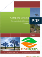 Company Catalog: Fine Green Solar®