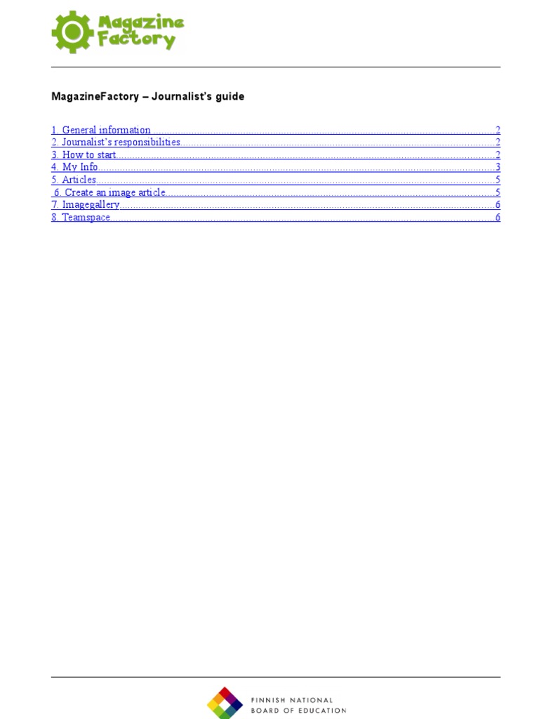 Magazinefactory - Journalist'S Guide | PDF | Login | Publishing