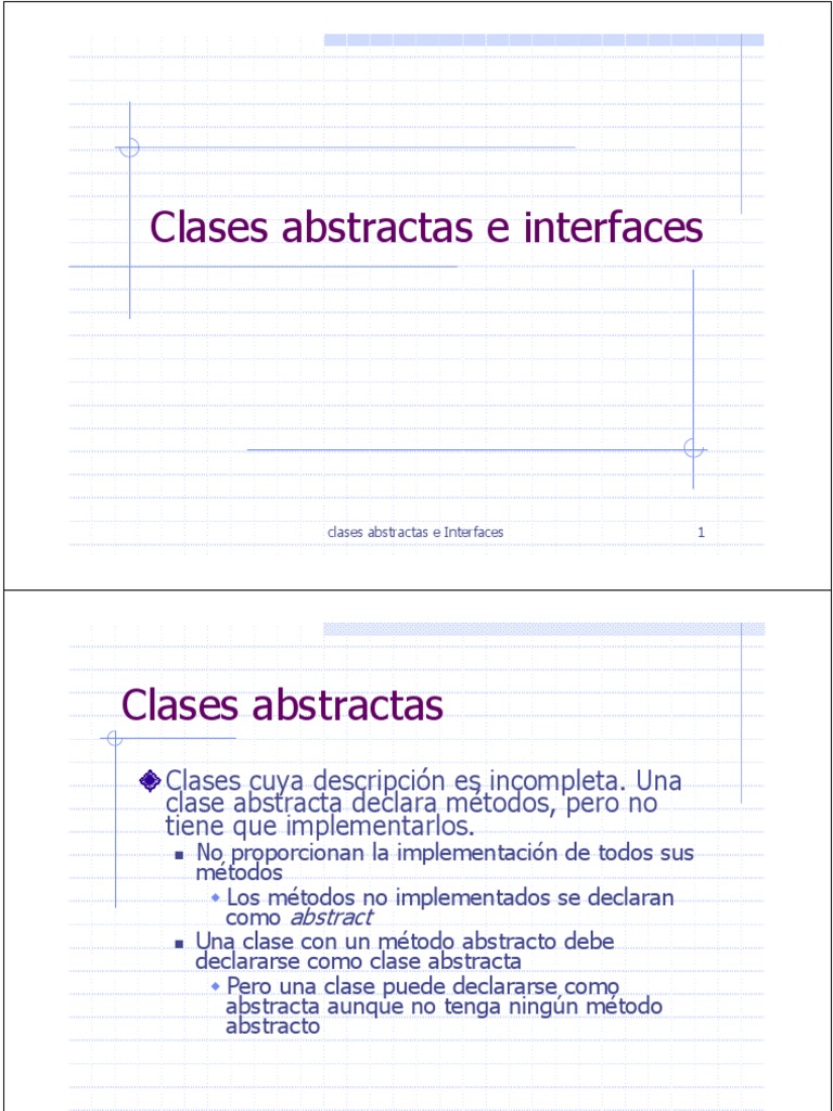 Clases Abstractas e Interfaces C ++ Clase (Programación informática)