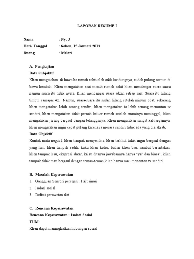 Laporan Resume