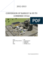 2012-2013 Conversion of Rabigh V & Vii To Combined Cycle