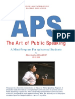 Art of Public Speaking