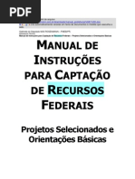 Manual de Instruções de Captação de recursos Federais para os Municípios