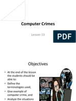 MMT111 Lesson 13 E-Crime