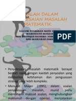 Masalah Dalam Penyelesaian Masalah Matematik