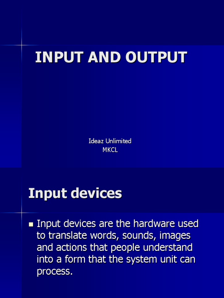 6cf8input and Output Devices | PDF | Printer (Computing) | Computer ...