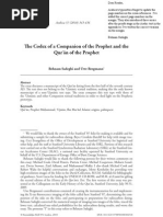 The Codex of A Companion of The Prophet SAW - Benham Sadeghi + Bergmann