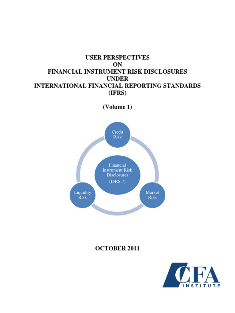 Financial Instruments Risk Disclosure Report Volume 1 | PDF | Liquidity ...