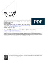 Oil and Sustainable Development in The Latin American Humid Tropics