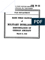 1942 FM 3035 Military Intelligence Identification of German Aircraft