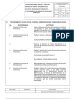 V.1 Procedimiento de Solicitud, Control Y Reposición Del Fondo Revolvente. No. Responsable Actividad