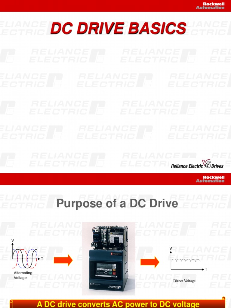 PS Basics of A DC Drive PDF Feedback Electrical Components