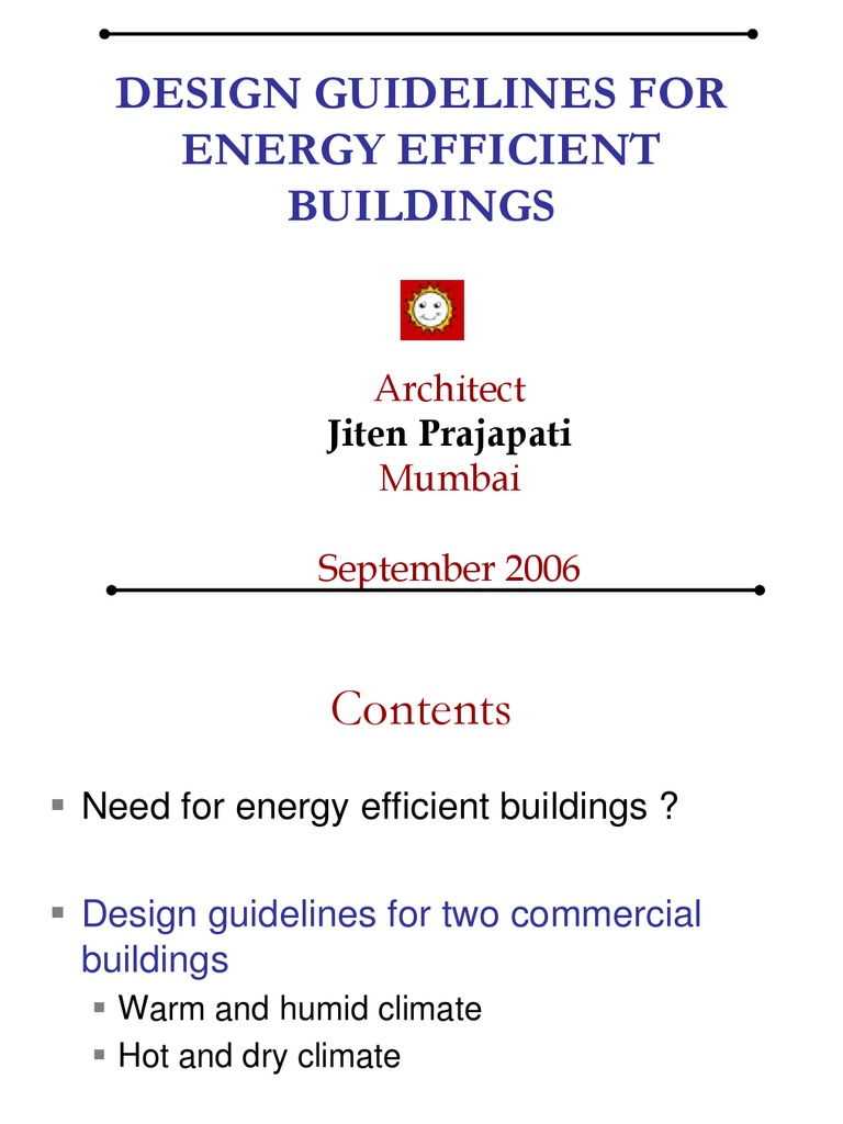 F-Design Guidelines For Energy Effcient Building | PDF | Efficient ...