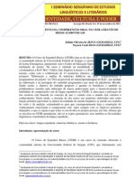 O DESENVOLVIMENTO DA COMPREENSÃO ORAL NO CESB ATRAVÉS DE MEIOS AUDIOVISUAIS