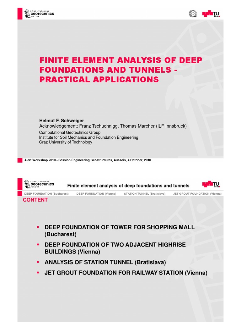 Finite Element Analysis of Deep Foundations | PDF | Deep Foundation ...