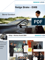 Electronic Wedge Brake - EWB: Bernd Gombert