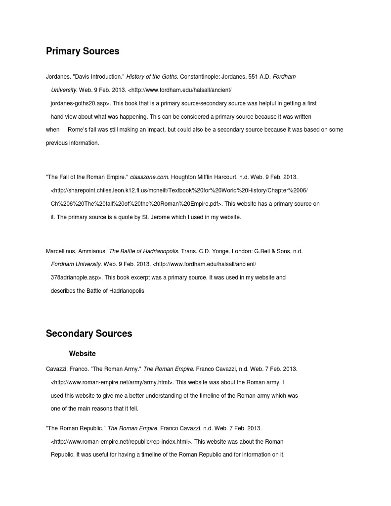 Annotated bibliography template picture