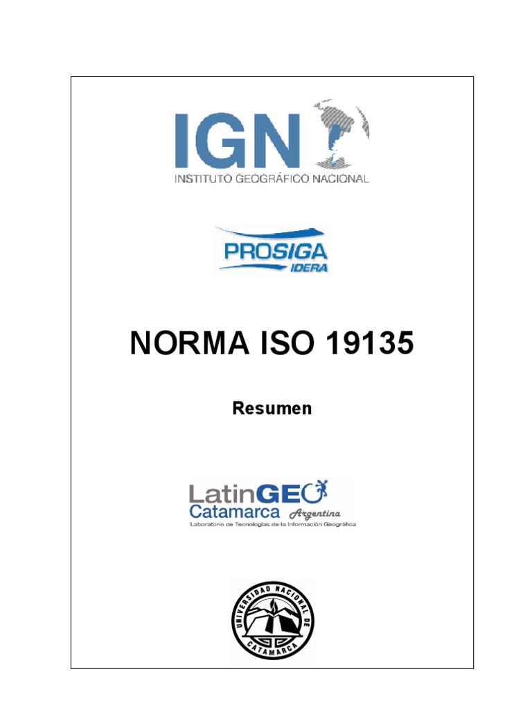 Iso 19135 PDF PDF Organización internacional para la