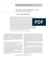 Escaping Affect:How Motivated Emotion Regulation Creates Insensitivity to Mass Suffering