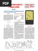 Esr-Meter Led Atiny15 No-Program Pe-2003-02 Project