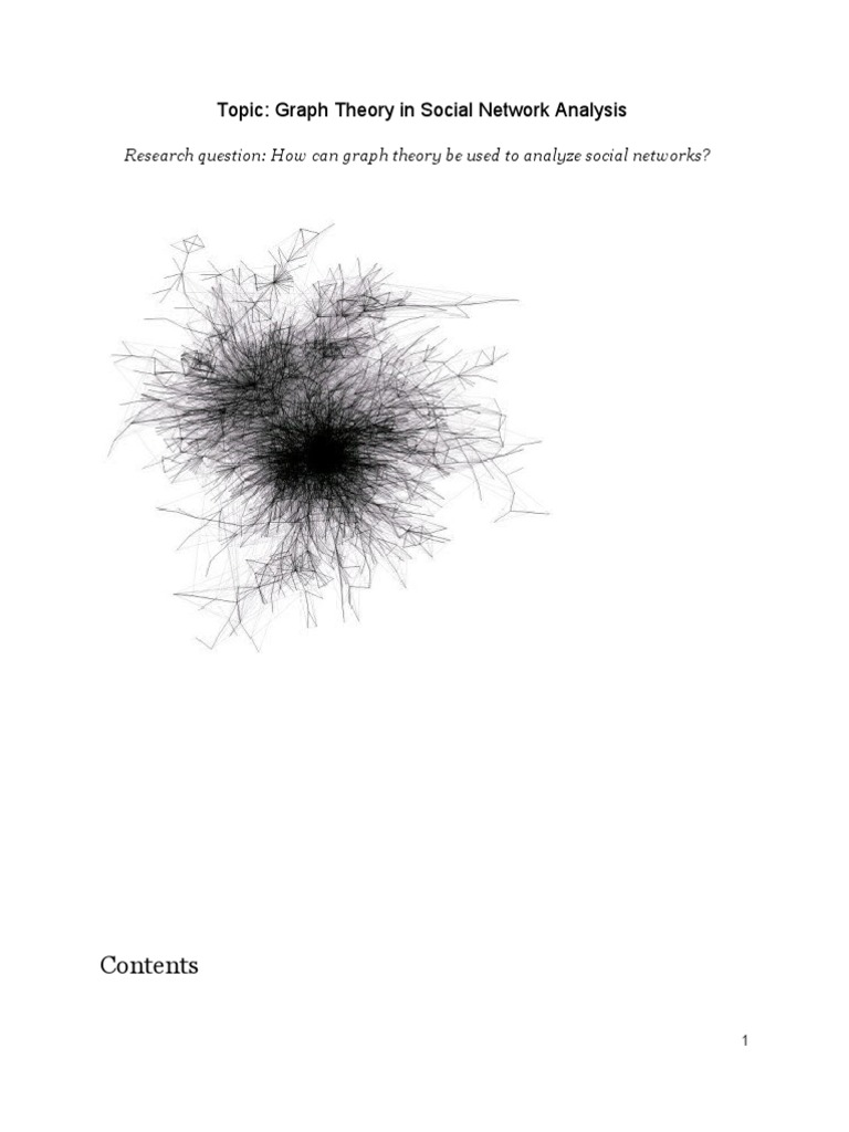 How Can Graph Theory Be Used To Analyze Social Networks? | PDF | Social ...