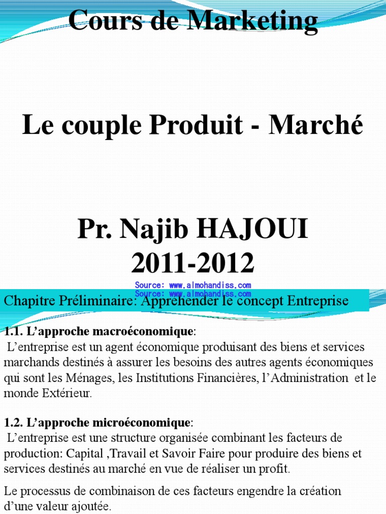 Cours  de  Marketing  Complet Distribution Affaires   Cours  de  Marketing  Complet Distribution Affaires