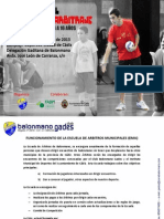 Curso Municipal de Arbitros - Cádiz 2012-2013
