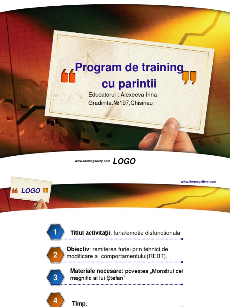 Program de Training Cu Parintii | PDF