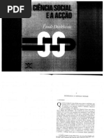 DURKHEIM, E-Ciencia Social e acção