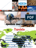Populatia Resursele Si Dezvoltarea Lumii Contemporane