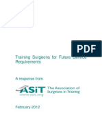 Training Surgeons for Future Service Requirements