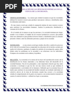 Relación de las Ciencias Económicas