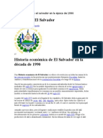 Hechos Históricos El Salvador en La Época de 1990