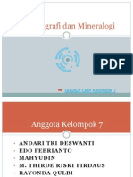 Kelompok 7 (Genesa Mineral Pada Lingkungan Sedimentary Dan Mineral Lempung)