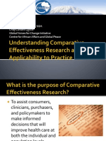 Understanding Comparative Effectiveness Research and Applicability To Practice