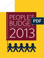 Peoples Budget 2013