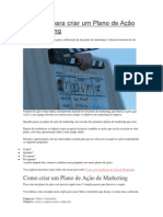 5 Passos para Criar Um Plano de Ação de Marketing