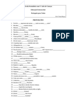 PLE - Ficha 38 (Preposições - Exercícios)