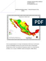 Analisis de La Temperatura Media Anual y Precipitacion Total Anual