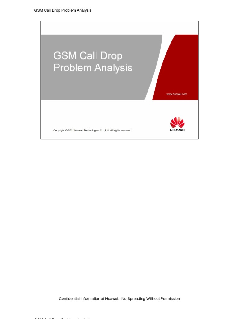 GSM Call Drop Analysis Report | PDF | Gsm | Electromagnetic Interference