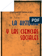 Braudel, Fernand -La Historia y Las Ciencias Sociales